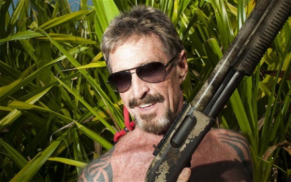 Multi-millionaire John McAfee, founder of the McAfee anti-virus software, was arrested in Belize in April 2012 for operating a meth lab and possession of an unlicensed weapon.  He was released shortly after but is now wanted for questioning over the death of a neighbor in Belize.