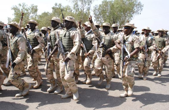 Nigerian army has been sent into Mali to help restore peace to the region.  They have one of the srongest armies in the region, and many of their officers are trained in Pakistan.