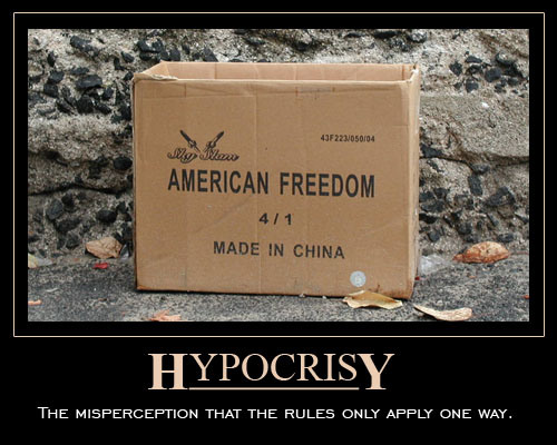 hypocrisy