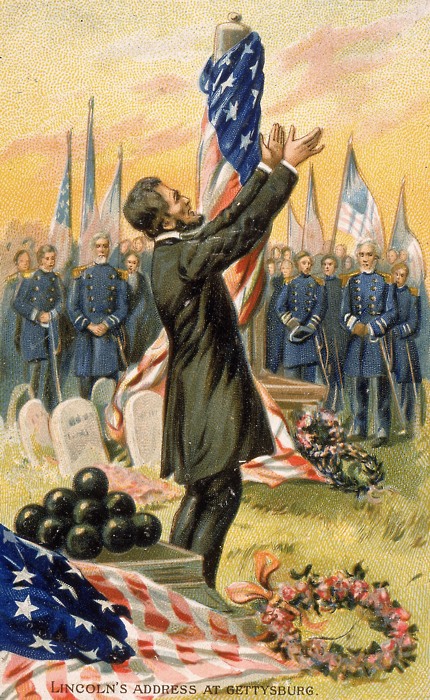 It has been 150 years since the Battle of Gettysburg where both armies suffered thousands of casualties.  Four months later, Abraham Lincoln gave his famous Gettysburg Address where he honored the men who lost their lives but also stated that the war was also a test as to whether the principles to which our nation was formed could endure: "Gettysburg Address - The Hay DraftPage 2 of the Gettysburg Address - Hay Copy  "Fourscore and seven years ago, our fathers brought forth upon this continent a new Nation, conceived in Liberty, and dedicated to the proposition that all men are created equal"
