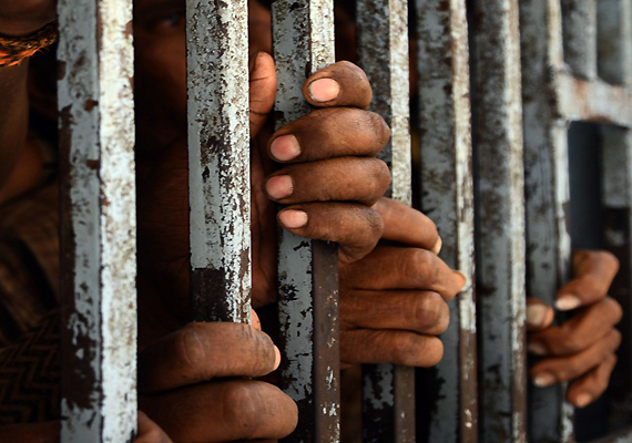 There are approximately 300,000 prisoners in jail in India, and it is estimated that 70% of them have not even had their trial yet because of a very slow and very corrupt legal system (e.g. the Delhi High Court has a backlog of 466 years despite the average hearing taking only 4 minutes, 55 seconds).  The large majority have been arrested for either a minor vehicle violation or petty crimes such as minor theft or insulting or slapping someone.  Many have been waiting over 10 years for their trial.  