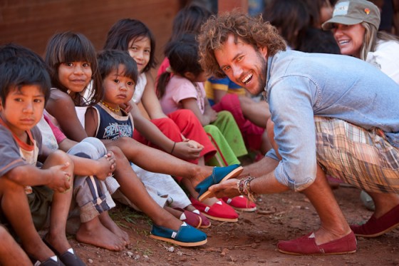Since 2006, TOMS Shoes has given 10 million shoes to needy children in 59 countries around the world.  Their "buy one, give one" business model was so successful that an eyewear company was also launched in 2011.  To date, TOMS has helped restore the vision for 150,000 people in 13 countries.