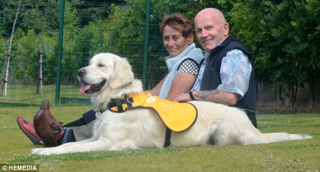 Dogs are now being trained to help people who suffer with dementia.  They can respond to a set of alarms which tell them to do specific tasks, such as waking up a person or bringing them a pouch of medication.  Also, dogs have a calming nature which helps diminish the anger and frustration dementia patients experience.  There are also dogs that have been trained to smell cancer and low blood sugar levels.