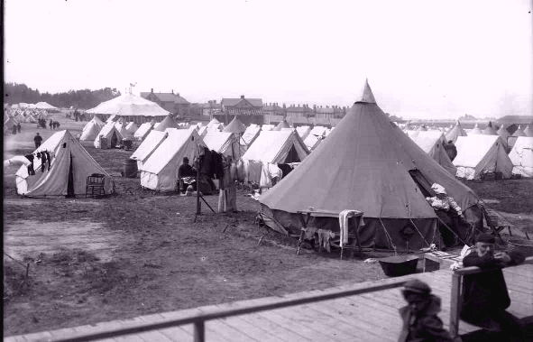 After the 7.8 earthquake in San Francisco in 1906, almost 80% of the city was destroyed.  In the aftermath, 225,000 were left homeless and lived in refugee camps temporarily. During the first few days after news of the disaster reached the rest of the world, relief efforts reached over $5,000,000.