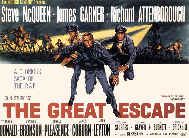 The 1963 film "The Great Escape" was based on a true story about Allied escape-artist prisoners of WWII who escaped from a German Nazi high security concentration camp.