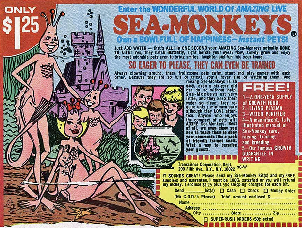 The inventor and mail-order marketer of the Sea Monkeys scam that reached the height of its popularity with children in the 1960's -1970's owned Nazi memorabilia and was a contributing member of the Aryan Nations white supremacist group.  Born and raised a Jew, Harold Von Braunhut was once quoted as saying:  'Hitler wasn't a bad guy.  He just got bad press." 