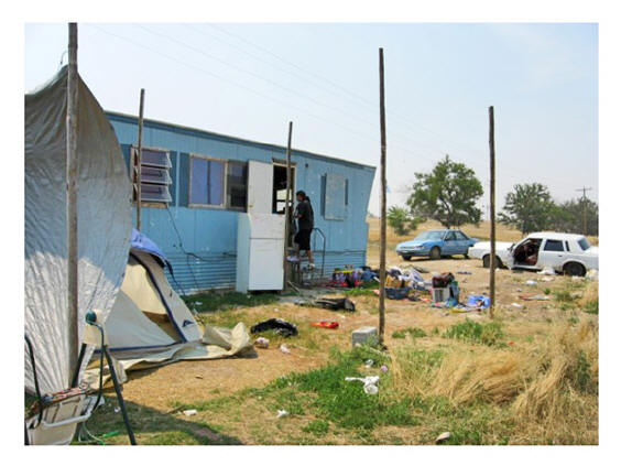 The life expectancy rate for the Pine Ridge Oglala Lakota Indian reservation in South Dakota is only 45 years old. More than 95% of the population live below the poverty level, and diabetes, tuberculosis and cervical cancer rates are 500% higher than US average. School drop out is over 70% and suicide rate is 3 times higher. "No matter how young, they know about suicide". See http://www.backpacksforpineridge.com/Stats_About_Pine_Ridge.html http://www.backpacksforpineridge.com/Stats_About_Pine_Ridge.html